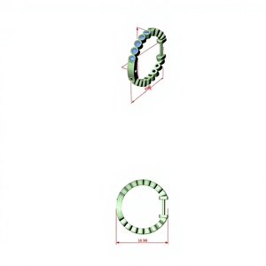 Pendientes de Aro con Moissanita de Corte Redondo y Engaste de Bisel en Plata de Ley 925 - Product Image 1