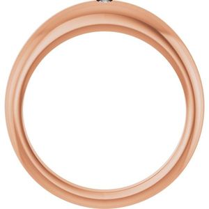 Stuller Petite <b>Dome</b> Diamond <b>Ring</b> 124572:100P 14KR Peoria Collection - Product Image 2