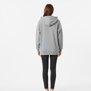 Sweat à capuche zippé élégant pour femmes Fournisseur d'usine OEM Vente en gros sur mesure Vêtements d'extérieur décontractés à la mode Sweats à capuche streetwear de gymnastique en polaire - Product Image 5