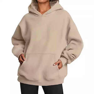 Vente en gros de sweats à capuche amples et confortables pour femmes de haute qualité 2025 New Street Style Sweats à capuche à manches longues - Product Image 5