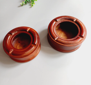 Cenicero de madera hecho a mano para cigarros y cigarrillos: un centro de mesa grande y decorativo para el ambiente de la sala de estar - Product Image 6