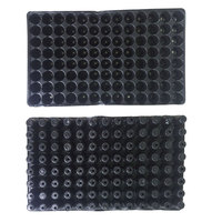 Barquettes à semis transparentes réutilisables ultra-flexibles à 104 cellules avec trous de drainage, en plastique agricole robuste et écologique