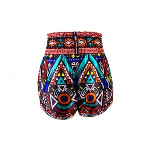 Pantalones Cortos de Muay Thai de Alta Calidad Hechos a Medida para Entrenamiento de Kickboxing, con Logotipo Bordado en la Parte Delantera, Transpirables, para MMA - Product Image 3