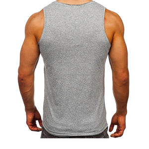 Venta al por mayor de los hombres de fitness camiseta sin mangas con diseño de logotipo personalizado Venta caliente llanura ropa de gimnasia - Product Image 2