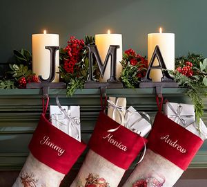 ตัวอักษรคำถุงน่องผู้ถือชุดสี่ชิ้นไม้โลหะเหล็กหล่อกล่องของขวัญชนบทการออกแบบที่ทันสมัยที่มีคุณภาพสูงขายส่ง2022 - Product Image 1