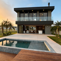 Servicios Integrados de Diseño, Producción y Construcción de Villas de Acero Ligero, Realización de Proyectos de Ingeniería en el Extranjero