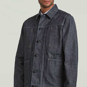 แจ็คเก็ตยีนส์ผู้ชายทุกขนาด ผลิตตามสั่ง แจ็คเก็ตยีนส์ผู้ชายสุดฮิต ใส่ได้ทั้งฤดูหนาวและฤดูใบไม้ร่วง ราคาถูก บริการ OEM - Product Image 3