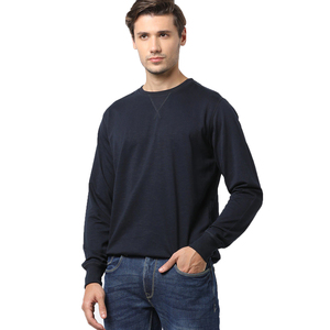 Sweat-shirt unisexe en coton épais 100 %, col rond, coupe décontractée, couleur unie personnalisée, impression numérique, respirant, pull d'hiver - Product Image 1