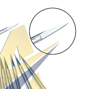 10 pièces ciseaux dentaires Iris droite incurvée gomme chirurgicale tissu Super-coupe Suture par SUAVE INSTRUMENTS SURGICAUX - Product Image 3