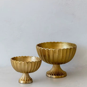 ชามโลหะมีพื้นผิวสำหรับใช้ในการตกแต่งเพิ่มความสวยงามให้กับห้องนั่งเล่นและห้องครัว - Product Image 1