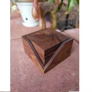 Nouveau design Dessous de verre en bois Pièce de qualité supérieure et pièce antique 100% bois naturel par artisanat en croissant - Product Image 5