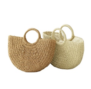 Bolsos de Verano Hechos a Mano de Primera Calidad para Mujer, Bolsos de Cuerda de Papel Tejida, Bolsos de Playa de Macramé, Directamente del Proveedor Indio - Product Image 1