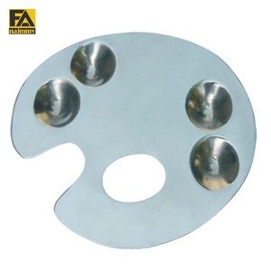 Palette de mélange de maquillage en acier inoxydable de haute qualité Instruments de soins de beauté professionnels Mackup - Product Image 2