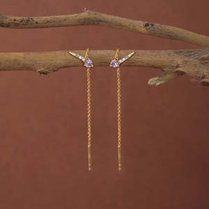 Pendientes Colgantes de Plata de Ley 925 de Primera Calidad con Diseño Sui Dhaga ¡Compra Ahora! - Product Image 2