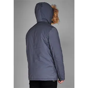 Parka de Invierno para Hombre de Alta Calidad OEM/ODM, Cortavientos e Impermeable con Capucha, Chaqueta con Capucha Aislante Personalizada - Product Image 6