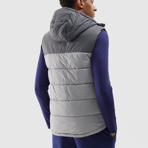 2025 grande taille hommes personnalisé léger gilet haute qualité fermeture éclair sans manches veste avec gilets courts chaud hiver vêtements d'extérieur - Product Image 6