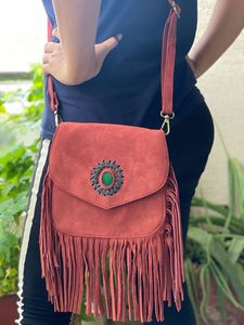 กระเป๋าหนังนิ่มพู่กระเป๋ามีสไตล์หลายสีหนังแท้กระเป๋าถือกระเป๋าสะพายไหล่ - Product Image 2