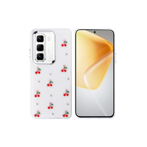 Funda de Silicona Transparente con Diseño de Estrellas para Infinix Hot 50 Pro 4G, Estilo A34, a Prueba de Golpes, con Diseño de Airbag y Purpurina - Product Image 2