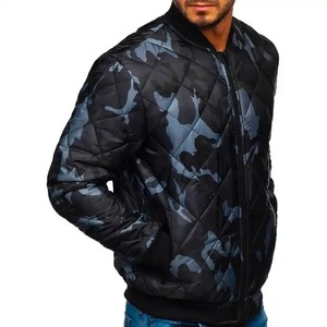 Chaqueta de bombardero de lona de estilo de moda personalizada para hombre, cálida, impermeable, cortavientos, con capucha, soporte, ropa de calle de invierno, chaquetas de lluvia - Product Image 3