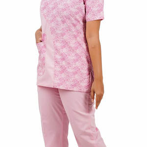 Uniformes de algodón poliéster transpirables de secado rápido para mujer, colores y tamaños personalizables para uso hospitalario - Product Image 4