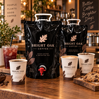 Sacs à café personnalisés AT PACK avec bec verseur, pochettes en plastique souple pour emballage de boissons froides et autres boissons