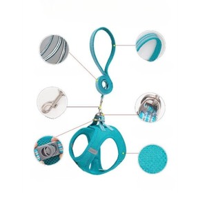 Harnais pour chien de type gilet en polyester à motif animal, réglable avec clochette, pour chiens à poils longs, fabriqué au Vietnam - Product Image 2