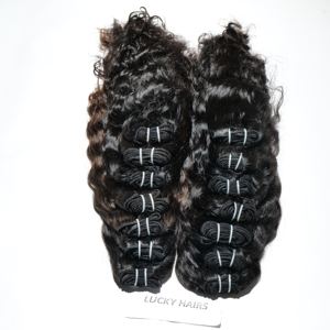 ผมต่อแบบเวฟ 100% ของแท้จากผู้หญิงอินเดีย ไม่ผ่านการแปรรูปเคมี  จัดเรียงเกล็ดผม  สำหรับผู้หญิงผิวสี  ผมเวอร์จิ้นธรรมชาติ - Product Image 2