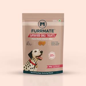 Hot Selling Balanced Vegan Dog <b>Treats</b> Peanut Butter & Banana Bites Natural Plant Based Snack Grain Free High Protein & Fiber - Product Image 1