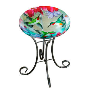 Baño de pájaros de Metal profesional Adornos de jardín Soporte de alimentación de baño de pájaros Uso para balcón Precio al por mayor - Product Image 5