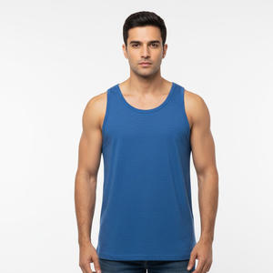 Débardeur de sport pour homme à capuche 100% coton Séchage rapide Fournisseur d'usine OEM Vente en gros Sur mesure Sans manches Entraînement Fitness Vêtements de sport - Product Image 1