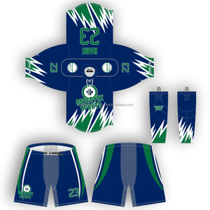 Tenue de Hockey sur Glace Nouvelle Arrivée Professionnelle Respirante Séchage Rapide Sans Coutures Couleur Unie Logo Personnalisé Ensemble Service OEM Personnalisable - Product Image 3