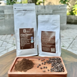 โรบัสต้าคั่วระดับกลางเมล็ดกาแฟกรองกลิ่นช็อกโกแลตบรรจุในถุง - Product Image 5