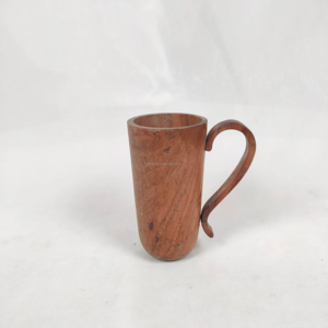 Koi <b>Small</b> Grooved Acacia Wood Engraved <b>Jar</b> Handmade Customized Shape Tabletop Wholesale Products From India for Sale - Product Image 1