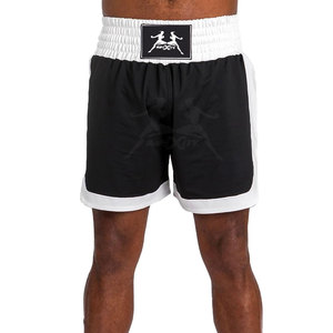 Pantalones cortos de boxeo con tela resistente a las arrugas y al desgarro Pantalones cortos de boxeo para practicar con tacto suave y cintura elástica - Product Image 1