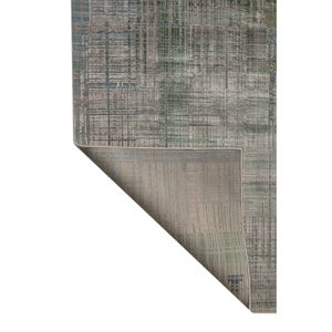 Alfombra Kavi Gris y Negra Anudada a Mano de Lana y Seda de Bambú con Patrón Abstracto para Uso Doméstico-Srb(701(Ox)) - Product Image 5