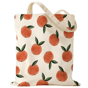 Direct Manufacturer's Custom Printed Large White Cotton <b>Shopping</b> <b>Bag</b> with Reusable Cotton Handle Logo Included - Product Image 6