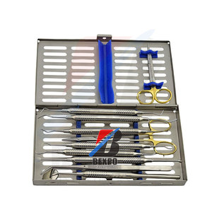 ชุดทิชชู่11ชิ้นอุปกรณ์ทันตกรรมแบบแมนนวลพร้อมเทปคาสเซ็ตผ่าตัดทำจากสเตนเลส - Product Image 1