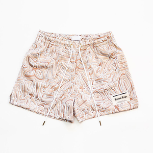 Pantalones Cortos Deportivos de Malla Sublimada con Estampado de Camuflaje Retro de Alta Calidad, 100% Poliéster, para Hombre, con Logotipo Personalizado - Product Image 1