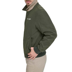 Manteau bomber homme en satin de soie pakistanais, coupe-vent, col montant, personnalisable OEM 2025 - Product Image 2