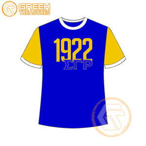 Vente en gros de t-shirt Sigma Gamma Rho pour femmes vêtements de sororité jersey de coton t-shirt respirant de haute qualité vêtements grecs pour femmes - Product Image 2