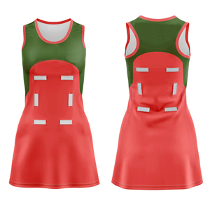 เดรสเน็ตบอลสำหรับผู้ใหญ่ของผู้หญิงเดรส100% โพลีเอสเตอร์กันแบคทีเรียแห้งเร็วระบายอากาศน้ำหนักเบาใส่กลับด้านได้กันยูวีแบบดิจิตอล - Product Image 1