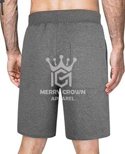 กางเกงขาสั้นซับเหงื่อสำหรับผู้ชายกางเกงขาสั้นผ้าฟลีซย้อมสีล้วนแบบลำลองสำหรับฤดูร้อน2025ปรับแต่งได้ - Product Image 2