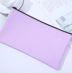 Cuir PU Bill Cash Deposit Storage Bank Logo imprimé personnalisé Sac de dépôt d'argent Pochette d'argent colorée Sac unisexe Portefeuilles à fermeture éclair - Product Image 5