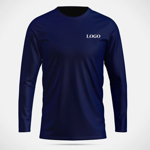 เสื้อยืดสตรีทแวร์ระบายอากาศได้ดีสำหรับผู้ชายเสื้อยืดแขนยาวทรงปกติแห้งเร็วแบบสั่งตัด - Product Image 3