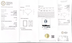 Certificado IGI Esmeralda 0.46ct E Color VS1 Diamante CVD suelto Diamante cultivado en laboratorio - Product Image 5