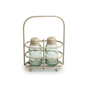 Support en métal noir pour sel et papier, pour une organisation optimale sur la table de cuisine - Product Image 2