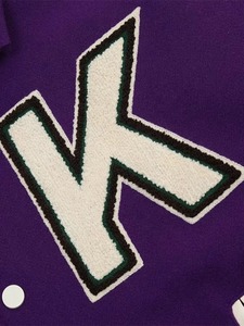 Chaqueta Universitaria de Lana Transpirable Personalizada ODM OEM para Hombre, Diseño de Manga de Cuero con Bordado de Chenilla Estilo Urbano - Product Image 5