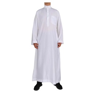 เสื้อคลุมอิสลามผู้ชายผ้าโพลีเอสเตอร์ขายส่ง - ชุดละหมาดสำหรับรอมฎอนและอีด รับผลิตแบบ OEM แบรนด์ส่วนตัว MOQ ต่ำ ระบายอากาศได้ดี แขนยาว สไตล์ชาติพันธุ์ - Product Image 2