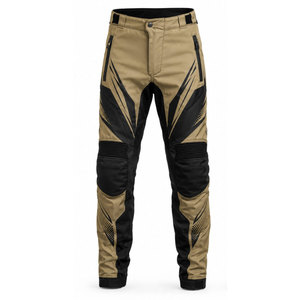 Pantalon de moto unisexe en cuir jaune et gris, respirant, imperméable, anti-UV, séchage rapide, ignifuge, grandes tailles, toutes saisons - Product Image 2