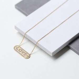 Love Design Bar Clear Zircon Stone <b>Charm</b> Necklace Wholesale Turkish Handmade 925 Sterling <b>Silver</b> Jewelry - Product Image 2
